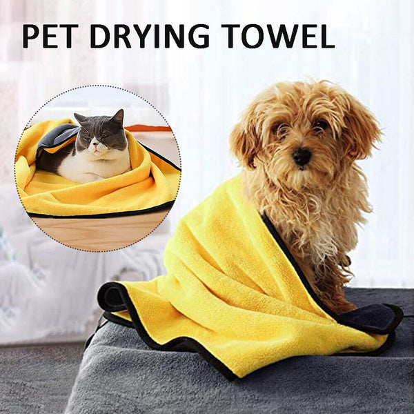 Pet Super Clothes Drying Absorbent Sleepwear Bathrobe Robe Soft Robe Dog Towel