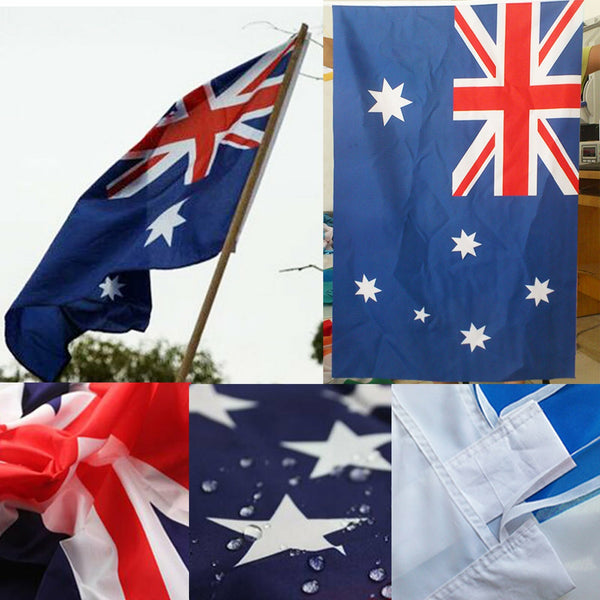 10pcs Large Australian Flags 150x90cm | Heavy Duty Aussie Outdoor Flag for Australia Day