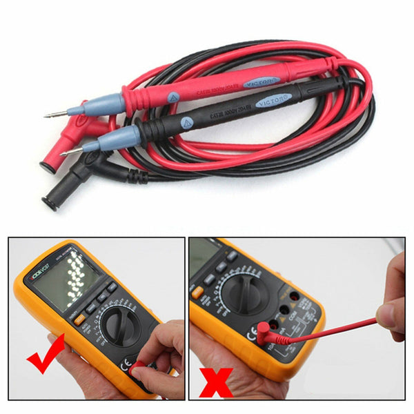 1Pair 1000V 20A Digital Multimeter Multi Meter Test Lead Rod Probe Lead Cable AU