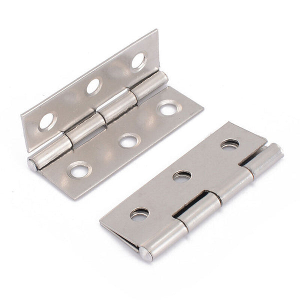 10/20Pcs Internal Door Hinge Ball Bearing Butt Hinges  Polished Stainless Steel