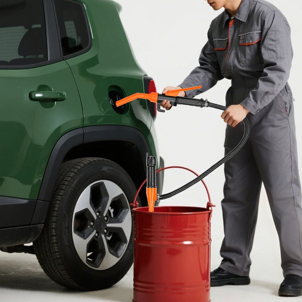 Battery Powered Electric Siphon Pump 2.4 GPM Fuel Oil Water Transfer Pump