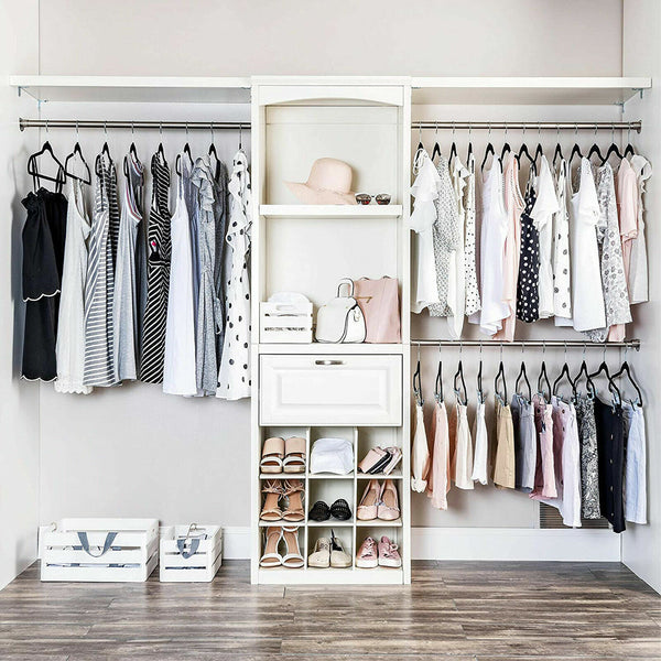 10/30x Non-Slip Velvet Coat Hangers Clip Space Saving Clothing Hooks Rack Shirt