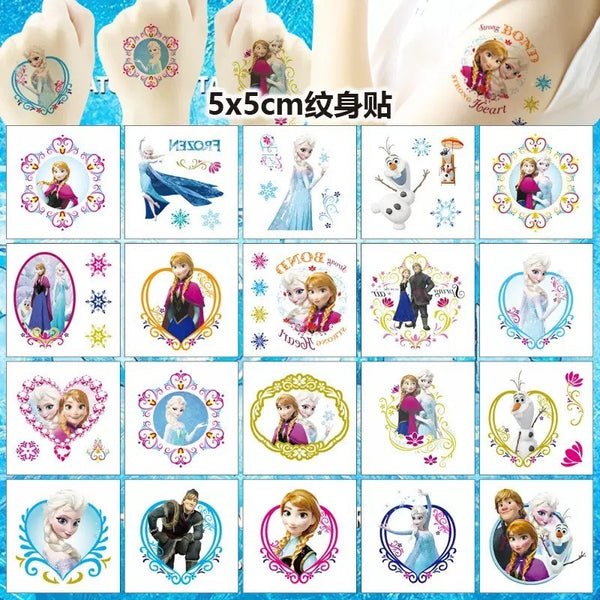 20PC Kids Temporary Tattoo Sticker Waterproof Cute Favour Funny Cartoon