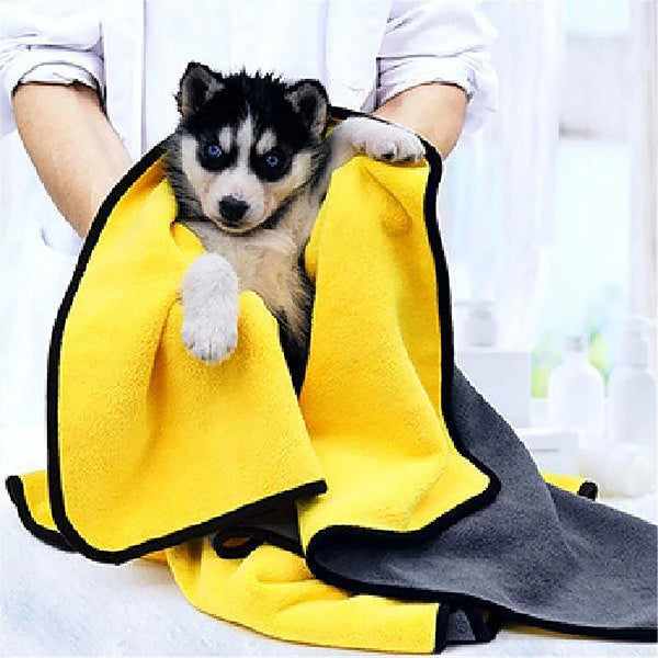 5PCS 60x30cm Pet Drying Towel Ultra-absorbent Water Dog Bath Microfiber Clean AU
