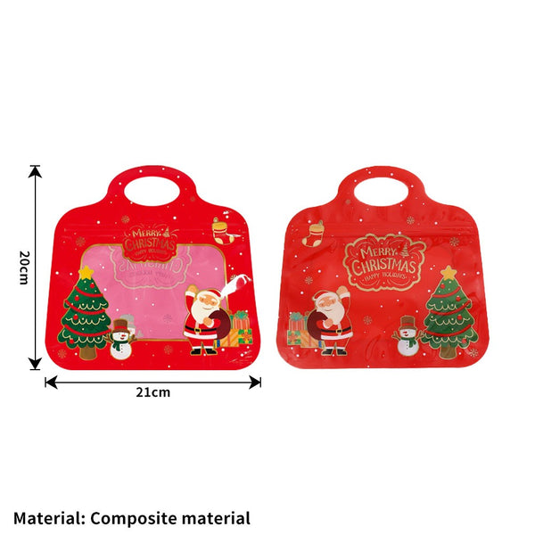 10/20/30PCS Festive Self-Seal Treat Bags, Self Sealing Christmas Treat Bags OD