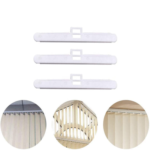 60pcs Vertical Blind Top Hangers 100mm | Curtain Slat Double Hole Replacement Clips