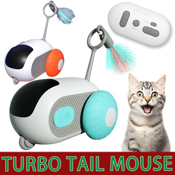 Turbo Tail 2.0 Cat Toy - 2024 Best Turbo Tail Mouse Cat Toy Remote Control Toy