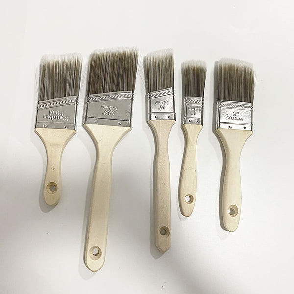5PCS Sash Brushes Paint Brushes Set Wood Stain Brushes for Walls Cabinets Fences