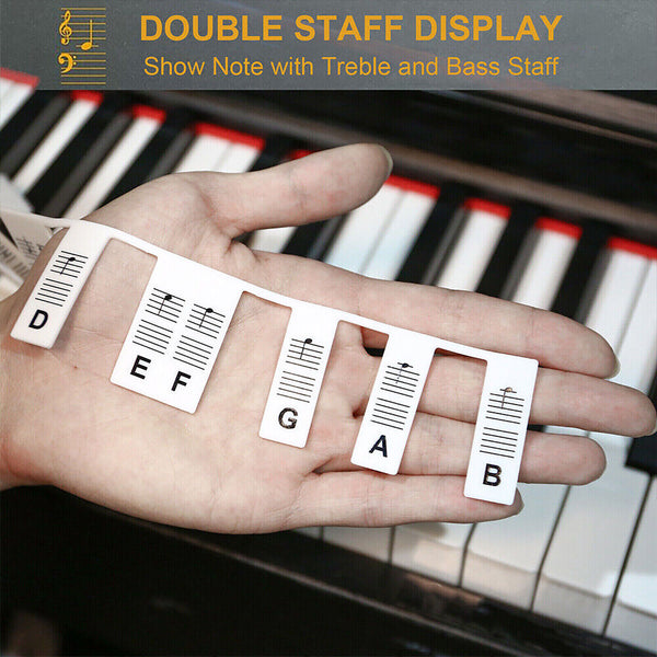 1PC Silicone Keyboard Piano Stickers 88 Keys Note For Learner Reusable Label  AU