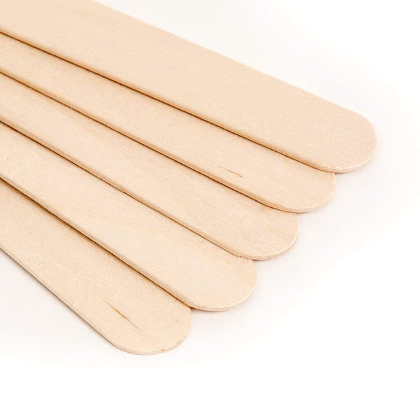 300x Waxing Spatula Wooden Stick Disposable Tongue Depressor Wooden Craft Stick
