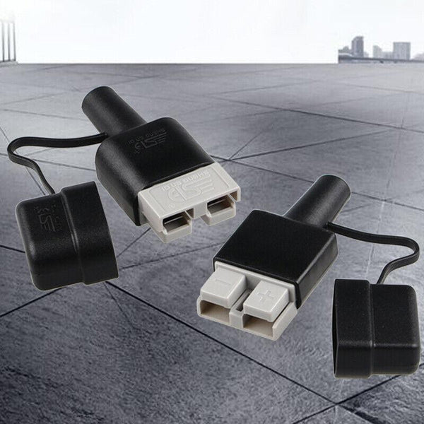 4PCS Waterproof 50A Anderson Plug Dust Cable Sheath Cover Black With Cap New AU