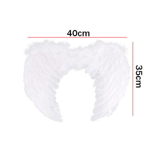 30cm x 45cm Feather Wing Wings Angel Fairy Kid Fancy Dress Costume Halloween New