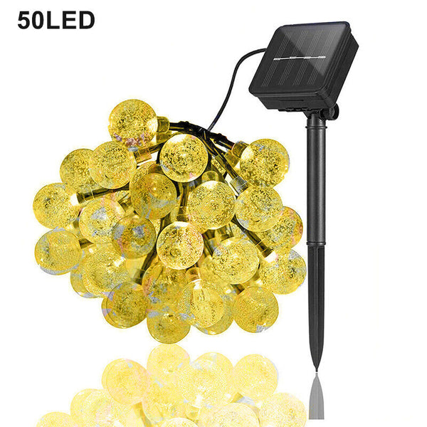 LED Solar Lights Meteor Shower Rain Christmas Tree String Lights Garden Outdoor