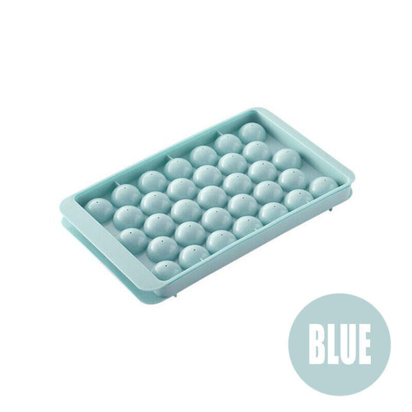 33 Grid Ice Cube Mold with Lid Round Ice Ball Maker for Home Kitchen Drinks AU