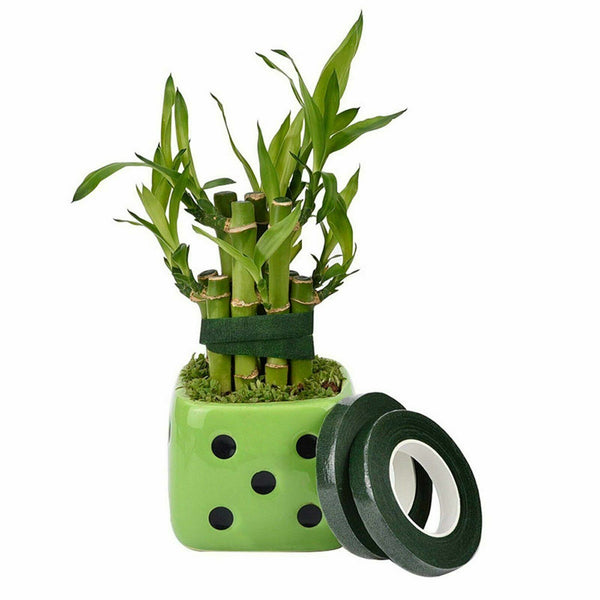 6 Rolls Green Self Adhesive Florist Floral Tape craft supply Stem Wrap 27m AUS