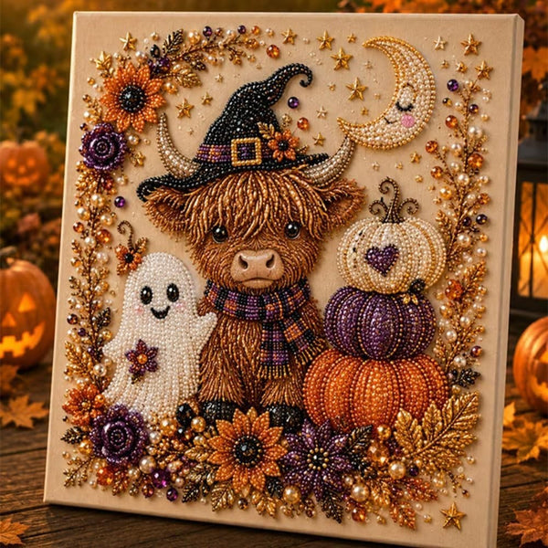 Halloween Ghost Pearl Art DIY Kit 3D Diamond Painting Craft Home Decor Gift