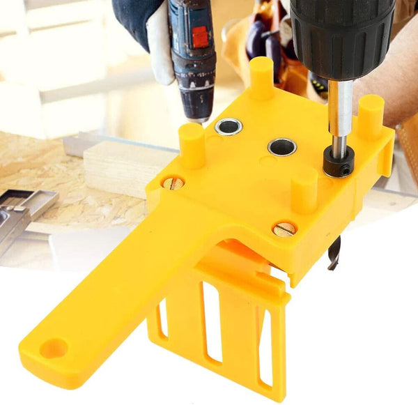 Handheld Woodworking Doweling Jig Drill Guide Wood Dowel Drilling Hole Tool AUS
