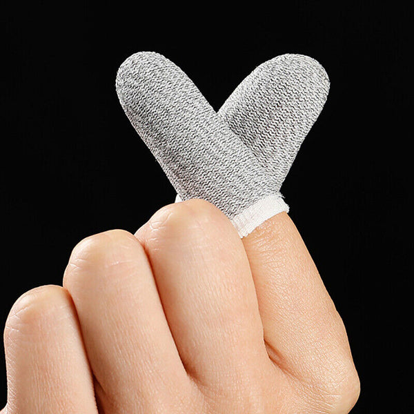 10 Pcs Mobile Finger Sleeve Touch Screen Game Controller Sweatproof Gloves AU