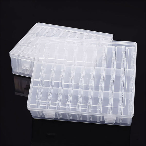 Clear Small Bead Organizers Plastic Storage Cases Jewelry Containers Craft Boxes