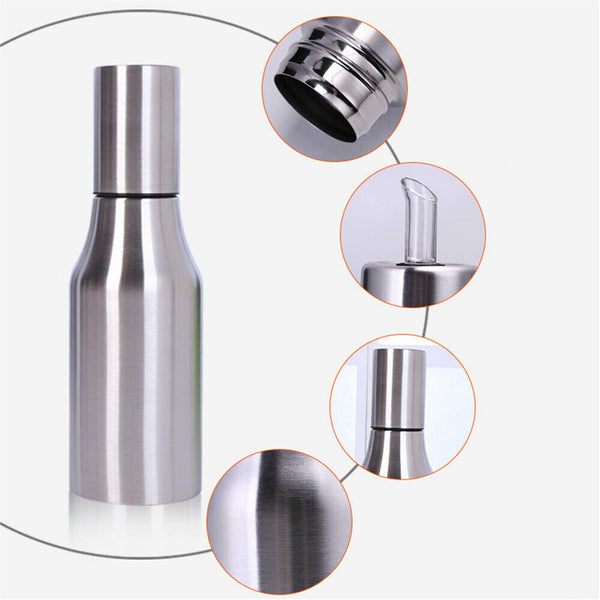 Kitchen Dispenser Bottle Stainless Steel Oil Vinegar 0.5/0.75/1L Leak-proof AUS