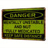 2pcs Wooden Wall Sign Plaques 30x18cm | Funny Keep Safe Distance Vintage Wall Decor