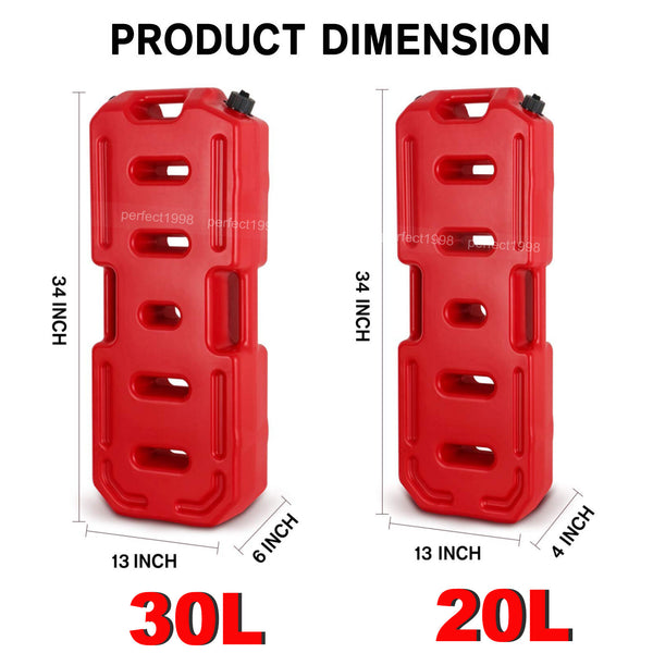 20L/30L Jerry Can Fuel Tank Container With/without Holder 4WD Truck SUV Offroad