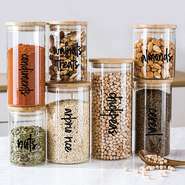 336 Waterproof Pantry Labels Stickers Self Adhesive Kitchen Food Label Stickers