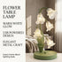 Lily Flower Table Lamp USB Powered Warm White LED Decorative Glass Desk Bedside Light