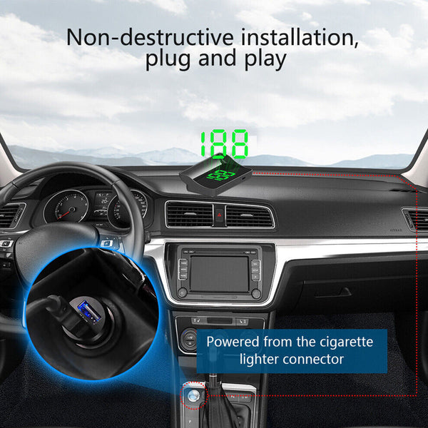 HUD GPS Head Up Display Universal Car Digital Speed Odometer Speedometer