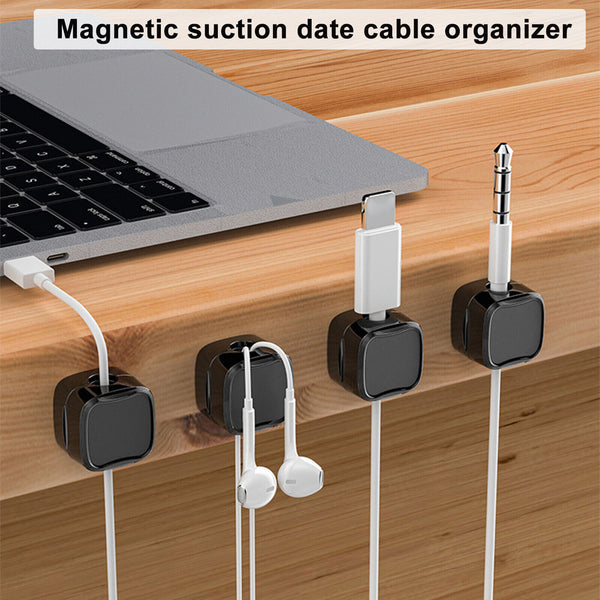 12PCS Magnetic Cable Management Clips Phone Electric Charging Cord Holder Hot