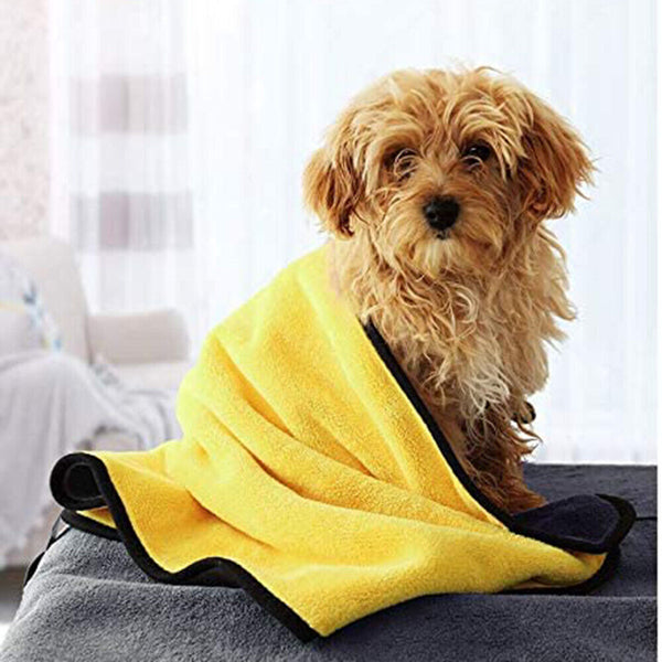 Pet Super Clothes Drying Absorbent Sleepwear Bathrobe Robe Soft Robe Dog Towel