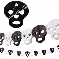 Halloween Garland - 3m Paper Bat, Pumpkin and Spider Bunting