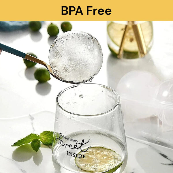4 Large Ice Ball Maker Cube Tray Big Silicone Mold Sphere Whiskey Round Mould AU