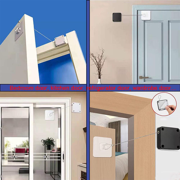 Automatic Sensor Doors Closer Punch-Free Automatic Telescopic Sliding Door AUS
