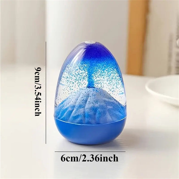 Unique Volcano Sand Hourglass Decor, Suitable For Tabletop Cafe Scene Layout
