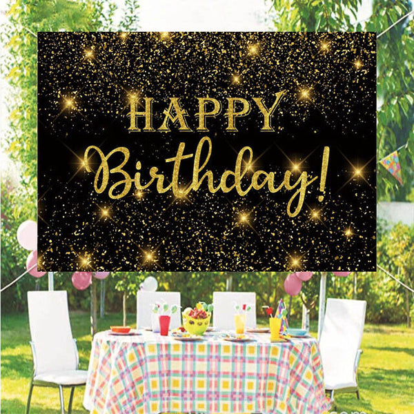 Happy Birthday Backdrop Banner Background Cloth Photo Props Party Decoration New