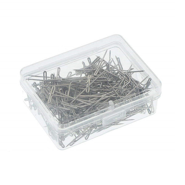 UP TO 200PCS Silver Metal T Pins 32/38/55mm Modelling Crafts Sewing Macrame Wigs