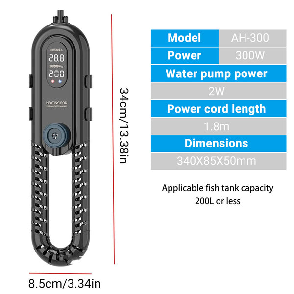 Automatic Fish Tank Heater – Constant Temperature Aquarium Heating Rod