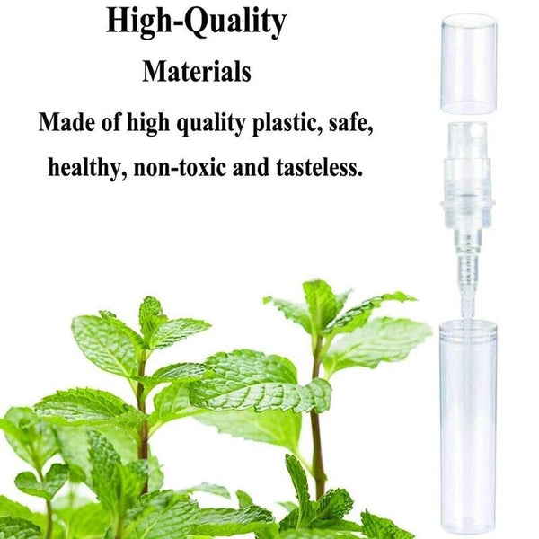 100PCS 3ml Plastic Perfume Bottle Atomizer Pump Spray Comestic Container Clear