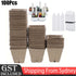 100PCS Seed Starter Peat Gardening Seedling Cup + 100PCS Plant Seed Labels