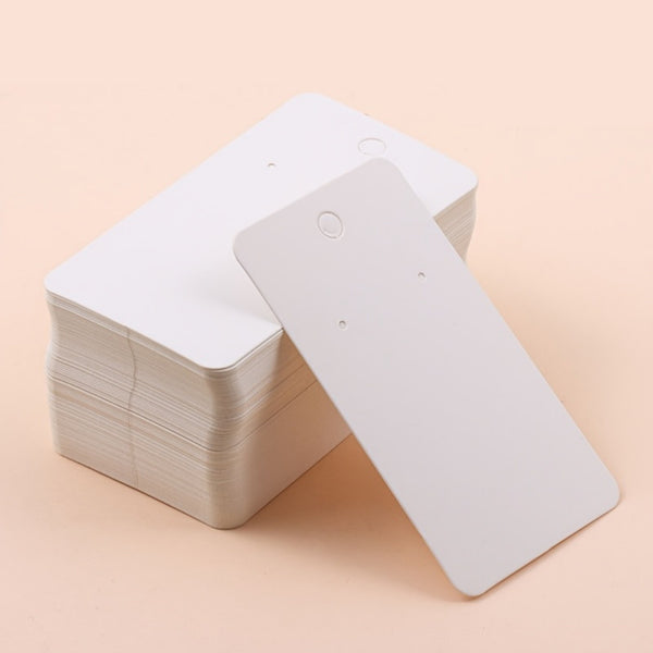 300PCS Kraft Paper Earring Cards Jewelry Display Holder Tags