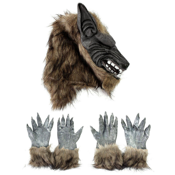 Werewolf mask teeth and snout detail