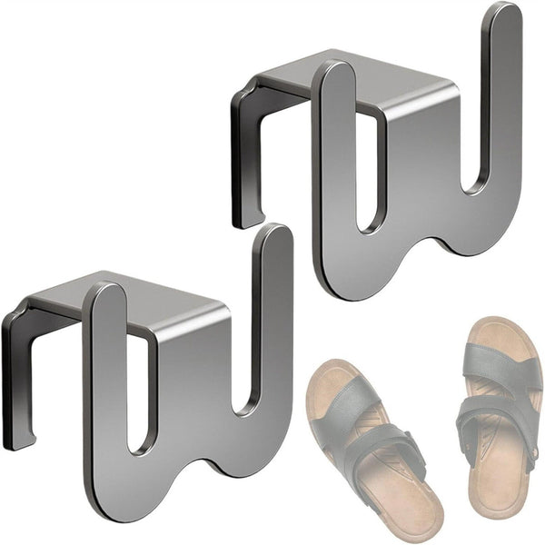 Wall Mounted Slippers Storage Rack Drying Shoe Hanger Rack Without Drill Holder