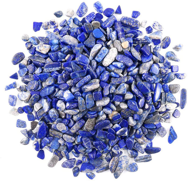 UP 1KG Lapis Lazuli Crystal Chips Small Blue Natural Gemstone Polished Stones AU