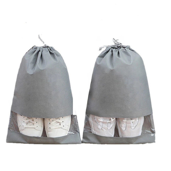 10pcs Portable Shoes Bag Non-woven Travel Storage Pouch Drawstring Dust Bags AU