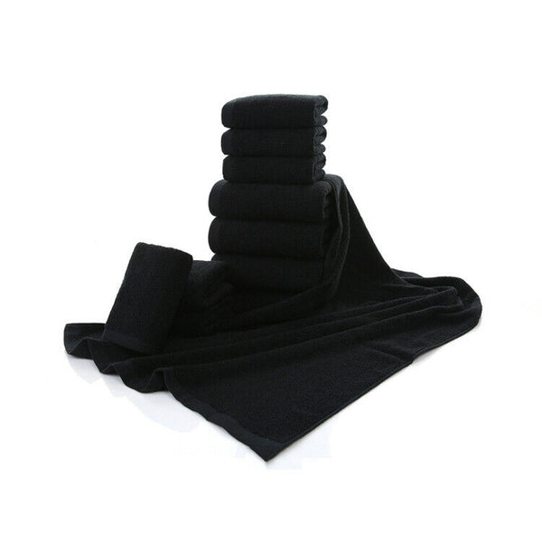 Microfiber Towel GYM Sport Footy Travel Camping Swimming Drying Microfibre Black