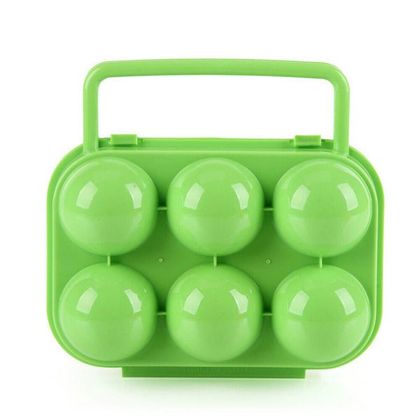 6 Eggs Container Portable Carrier  Storage Box Holder   Egg Tray Camping