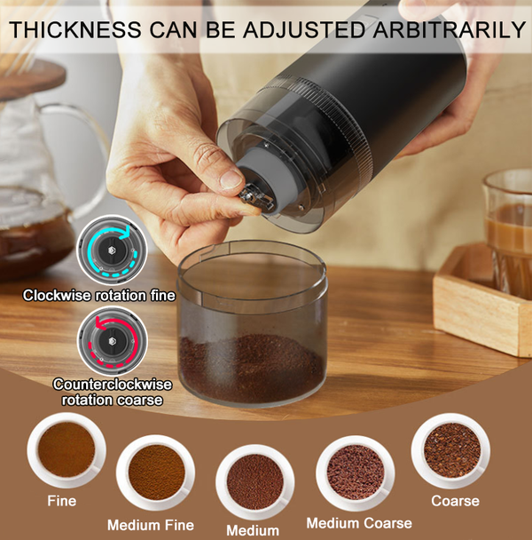 Electric Coffee Grinder Grinding Mill Bean Nut Spice Herbs Blender Machine USB