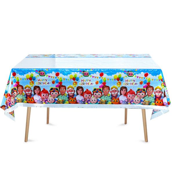 Cocomelon  Tableware Party Supplies Kids Birthday Banner Topper Balloon Plate
