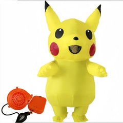 Pikachu Costume Inflatable Adults Kids Blow Up Pokemon Cosplay Book Week Fancy Dress